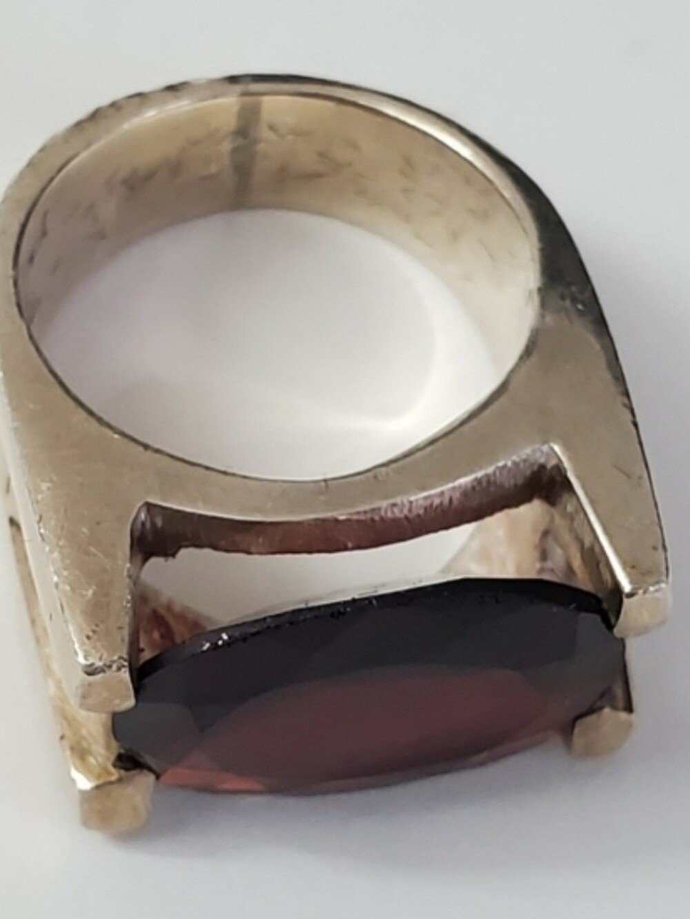Sterling Silver 925 Garnet Ring